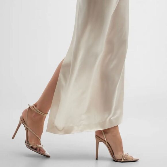 Andrea Wazen Leather & Crystal Pumps size 39.5 - Picture 2 of 16